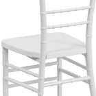 Flash Furniture - Chaise Chiavari empilable de la série HERCULES PREMIUM en résine blanche-Fait de la plus haute forme de résine disponible, K-Resin