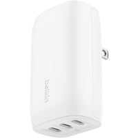 Belkin - Chargeur secteur triple USB-C PD 67 W avec PPS pour ordinateur portable, tablette et smartphone-3 ports USB-C