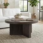 Hudson&Canal - Table basse ron Holm 32" L - Brun aulne-Finition en brun aulne aspect bois
