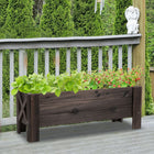 Outsunny - jardinière surélevée 3,3 x 1,2 x 1,2 pi pour jardin-Le design surélevé éloigne les mauvaises herbes et protège les plantes de l’immersion 