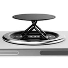 OhSnap - Snap 4 Luxe Support/Prise Extensible Pour Téléphone Cellulaire, Argent Pur-Résiste jusqu'à 25 lb de traction