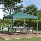 Outsunny - Tente gazébo pliante d'extérieur 10 pi l x 10 pi L - Vert foncé-Structure en acier résistant à la rouille pour une utilisation à long terme