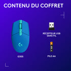 Logitech - Souris optique de jeu sans fil  G305 Lightspeed, bleue-9