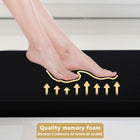 Rocelco - Support de bureau réglable pour clavier assis/debout 32" avec tapis anti-fatigue - Teck-Exceptionnellement rembourré avec 2/4 d'épaisseur de qualité commerciale