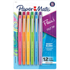 PaperMate - Stylos-feutres Flair – 0,7 mm – couleurs variées – paquet de 12-Parfaits pour corriger documents et dissertations