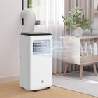 HOMCOM - climatiseur portable 10 000 BTU avec minuterie pour pièce de 440 pi² - blanc-Minuterie marche/arrêt 24 heures 