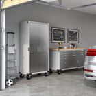 Seville Classics - Armoire de rangement roulante UltraHD - 36 po L x 18 po l x 72 po H - Granite-9