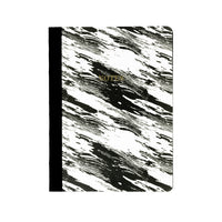 Hilroy - Journal gris et noir, grain de bois - 6 po x 8 po - 96 Feuilles-Couverture rigide durable