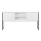 Monarch Specialties - Huche De Bureau - 72 po L - Travail - Portes De Stockage - Travail - Qualité Commerciale - Stratifié Blanc-Dimensions du produit : 70,75 po L x 15,5 po P x 36 po H