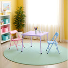 Homy - Ensemble de Table et Chaises pour Enfants Casa - 3 Pièces-Poignée de Transport Pratique - Conçu pour un transport facile, rendant le déplacement ou le rangement du mobilier simple et rapide.