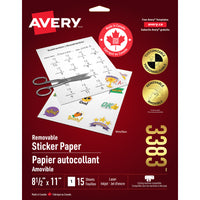 Avery - Papier collant à projet, blanc-1