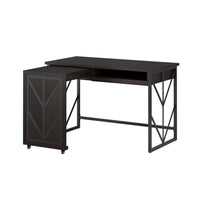Thomasville - Bureau Azuria de 48 po de largeur avec rallonge coulissante et centre d’alimentation, espresso-Centre d’alimentation comprenant 2 prises de courant et 2 ports USB (USB-A et USB-C)