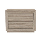 Manhattan Comfort - Table de nuit contemporaine Soren 32" à 2 tiroirs - Chêne naturel-Conçu avec un stratifié à grain de bois de haute qualité, offrant l'apparence du bois naturel avec une durabilité accrue