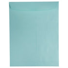 JAM Paper - Enveloppes à ouverture au sommet à rabat droit avec fermeture gommée, 10 x 13 po, turquoise, paquet/100-Aqua