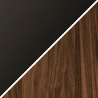 Hudson&Canal - Meuble TV Whitman pour téléviseurs jusqu'à 75 pouces - Grain noir/noyer satiné-8