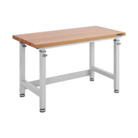 Seville Classics - UltraHD Établi à hauteur réglable – 48 po l x 24 po P x 28,5 à 42 po H – Granit-Dimensions assemblées : 122 cm (L) x 61 cm (P) x 72,5 à 107 cm (H)