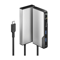 ALOGIC - Hub USB-C Fusion ALPHA 5-en-1 - Gris sidéral-Plug & Play : Pour rendre l'expérience utilisateur simple et efficace, le hub Fusion 5-en-1 est équipé d'une conception Plug and Play, cette fonctionnalité élimine le besoin d'installer un logiciel ou un pilote supplémentaire, il vous suffit de brancher le hub et l'appareil est prêt à être utilisé