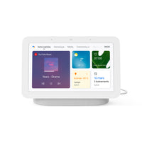 Google - Nest Hub (2e génération) - Craie-Écran tactile de 7 po (1 024 x 600)