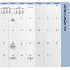 DateWorks - Planificateur de poche mensuel Chiots 2025-2026 - 3,5 po x 6,5 po - Bilingue-Matériau de couverture durable DOUX AU TOUCHER avec coins arrondis