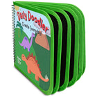 The Pencil Grip - Cahier d'activités réutilisable Daily Doodler - Couverture Dinosaure, 4 Wonder Stix inclus-Comprend une pochette de voyage pour Wonder Stix.