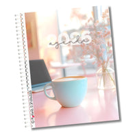 Pomme & Gribouillis - Agenda Grand Public Français 2026 avec Couvertures Café-Agenda annuel 2026