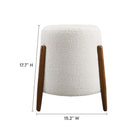 Modway - Riven Rembourré Tissu Boucle Ottoman - Nuage-Rembourrage en mousse dense