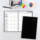 AT-A-GLANCE - Agenda mensuel 2026 - 11 7/8 po H x 7 7/8 po l - noir - bilingue-Couverture en similicuir noir