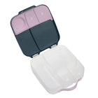b.box - Boîte à lunch - Rose Indigo-Fermoirs faciles à ouvrir pour les enfants.