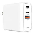 Creative Labs - Chargeur mural GaN 51MZ0515AA000 67 W à 3 ports - Blanc-Comprend un port USB-A et deux ports USB-C