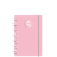 W. Maxwell - Agenda 2025 Euro - 5.25 po x 8 po - Rose - Bilingue-Janvier à décembre 2025