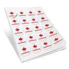 Staples - Étiquettes rondes Acheter canadien - 2 po de Diamètre - Anglais - 100 étiquettes-Feuilles d’étiquettes rondes lustrées 