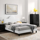 Modway - Soleil Performance Velvet Lit King, Blanc-8