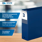 Davis Group Super économie, Reliure à anneaux ronds 3 po, paquet de 6 – Bleu Royal-Anneau Rond, Non-Verrouillage