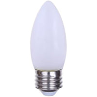 Northern Stars - DEL Ampoule, LE-4B10/827/IF/E26 2700K 120V 4W E26 350LM = 40W - Givrée - 10 Paquet-Ampoule DEL B10 Avec Culot E26 