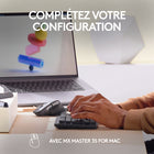 Logitech - MX Mechanical Mini pour Mac Clavier Sans Fil Illumine - Boutons Tactiles Silencieux - Gris ( Space Grey)-10