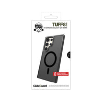 TUFF8 - Coque Robuste GlideGuard - Samsung Galaxy S24 Ultra - Noir Fumée-Couche antichoc: la couche antichoc étanche à l'air ajoute une protection supplémentaire contre les chutes accidentelles. Testé selon MIL-STD à 8FT