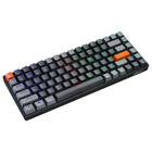 Adesso - EasyTouch 1000 Clavier mécanique RVB – Sans fil/filaire/Bluetooth, QMK/VIA, interrupteurs rouges hot-swappable, USB-C, 84 touches-Clé Copilot : Accès en un clic à des outils d’IA puissants pour la programmation, l’écriture et les tâches de productivité