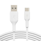 Belkin - Câble USB-A vers USB-C - 1 m - Blanc -GRANDE COMPATIBILITÉ : Le câble Belkin BoostCharge est compatible avec les appareils Apple iPhone 15 Series, Samsung 24 et 23, Google Pixel 8 et 7 et autres appareils compatibles USB-C.