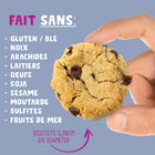 Allergy Smart - Biscuits - Pépites de chocolat - 28g - 40 Pack-Farine D’avoine Sans Gluten, Sucres (cassonade*, Sirop D’érable, Sucre Inverti*, Sirop De Tapioca), Brisures De Chocolat (sucre, Chocolat Non Sucré, Beurre De Cacao), Shortening Durable Du Palmier, Extrait De Vanille, Arôme De Vanille, Poudre À Pâte Sans Aluminum, Sel D’himalaya, Bicarbonate De Soude Sans Aluminum.
*ingrédients Biologique