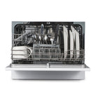 BLACK+DECKER - Lave-vaisselle de comptoir - 6 programmes de lavage - capacité de 6 couverts - blanc-6 programmes de lavage : Rinçage, Rapide, Verres, Éco, Normal, Intensif