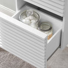 Modway - Render Fixation murale de 18" Armoire de toilette de salle de bain (lavabo non inclus) - Blanc-MDF et panneau de particules