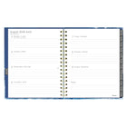 Blueline - Agenda Hebdomadaire/Mensuel - 9 1/4 po H x 7 1/4 po l - Motif Celestial - Bilingue-Présentation hebdomadaire lignée