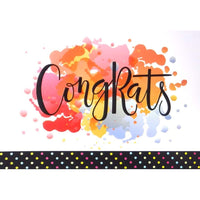 Rosedale - Cartes De souhaits Félicitations Générale 5-1/2 po x 8 po / Enveloppes - Paquet de 12 - Peinture-Cartes de souhaits qualité boutique