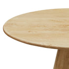 Modway - Sabelle Rond 47 po Bois Table à manger, Naturel-Assemblée mineure requise