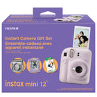 Fujifilm - Ensemble de photographie instantanée Instax Mini 12 - Violet lilas-Exposition automatique- Pas besoin de procéder à divers réglages: tu n'as qu'à viser puis à enfoncer l'obturateur pour des résultats uniques et saisissants à tout coup