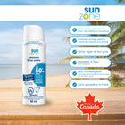 Sunzone - Mini spray solaire ultra-protecteur SPF 50+ - 50 ml - Lot de 24-Résistant à l’eau pendant 80 minutes