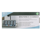 BIOS Professional - Minuterie à 12 canaux-Taille de l’appareil : 30 cm x 14 cm x 4 cm (12 po x 5,5 po x 1,5 po)