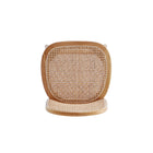 Manhattan Comfort - Paragon 1.0 Lot de 2 chaises de salle à manger rembourrées style industriel chic 17,52 po - Nature et Avoine-18,9 po L x 22 po l x 35,43 po H