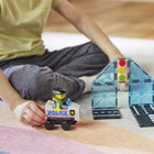 Magna-Tiles - Ensemble de construction magnétique Patrouille policière 20 pièces-Sécurité garantie: Toutes les pièces MAGNA-TILES sont conçues pour résister à d’innombrables heures de jeu. Notre grille exclusive empêche la fissuration, tandis que les rivets de fixation maintiennent les aimants en sécurité