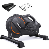 Yosuda - Vélo d'exercice sous le bureau-16 niveaux de résistance pour tous les niveaux de condition physique